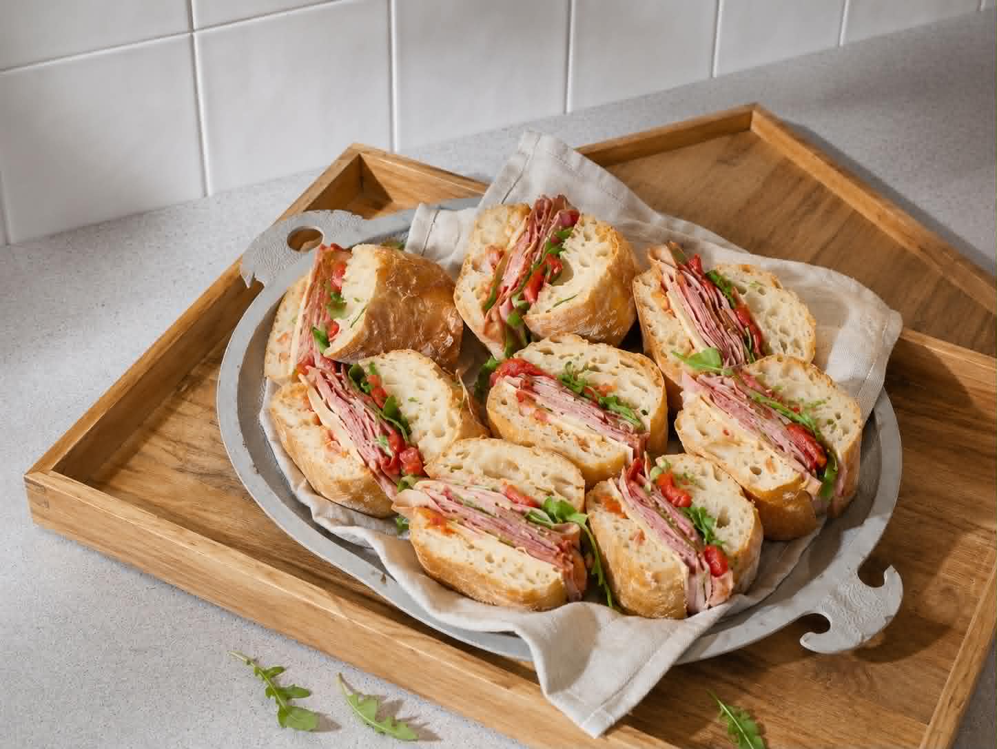 Notre Plateau de Demi-Baguettes Artisanales