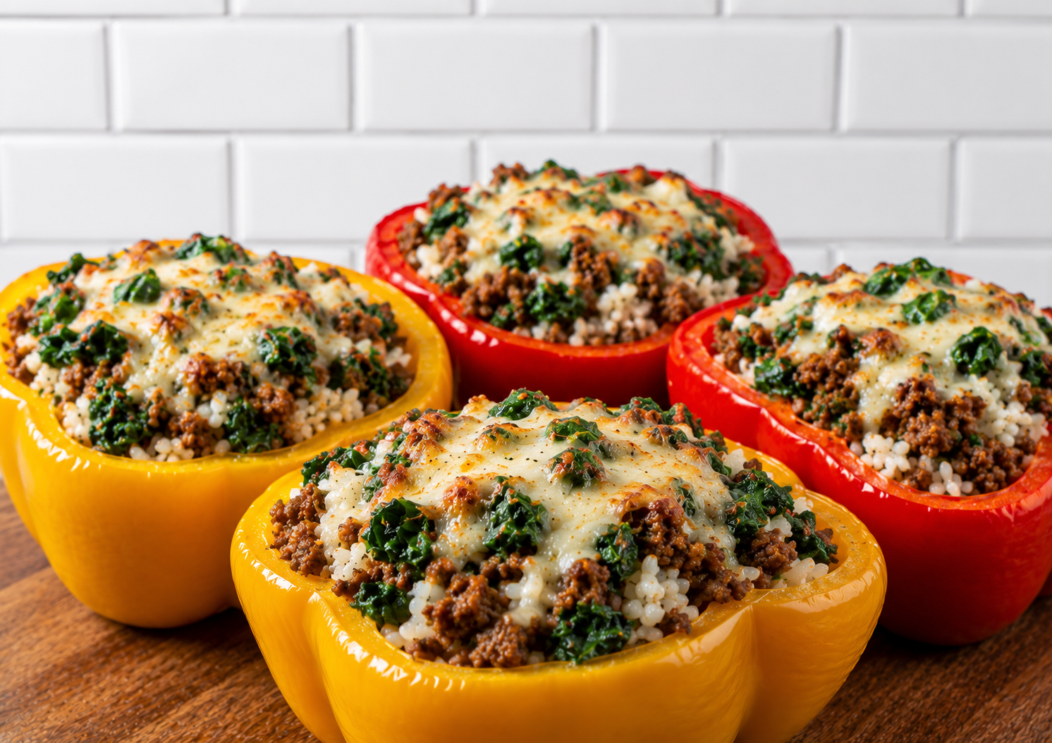 Poivron farci gratiné du Chef