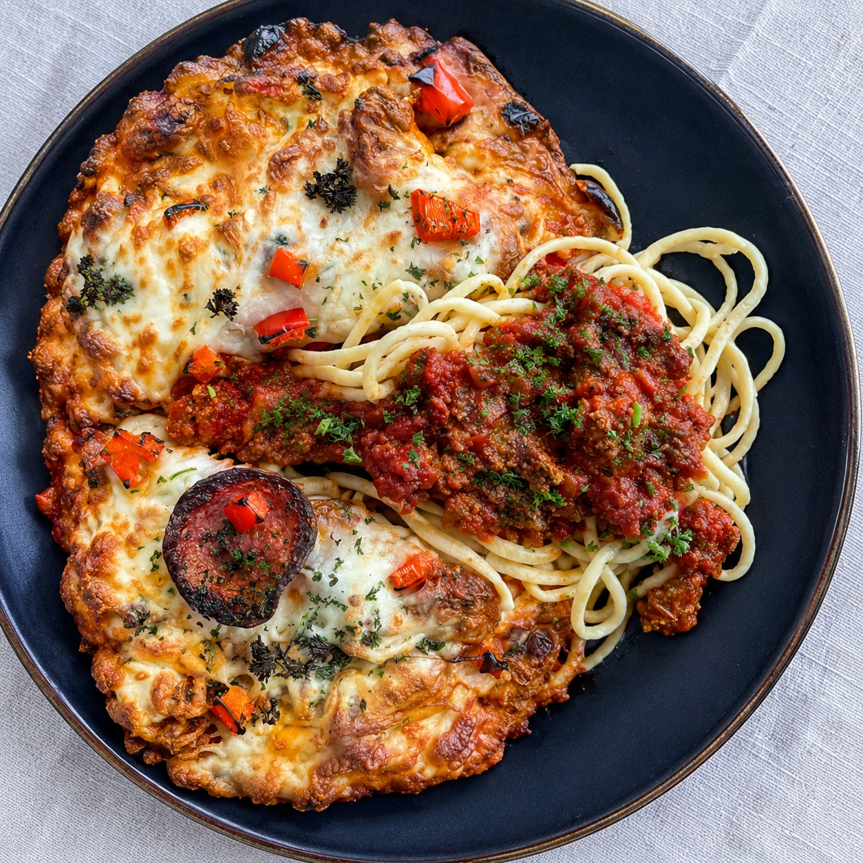 Parachutez vos papilles  avec notre duo pizzaPita & Spaghetti